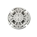 Celtic Design Cross Pewter Belt Buckle