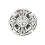 Celtic Design Cross Pewter Belt Buckle