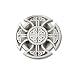 Celtic Design Cross Pewter Belt Buckle