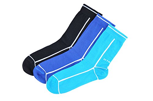 Diesel Men's 3-Pack Ray Solid Crew Sock
