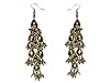 Gift for Her- Golden Silver Finish Meenakari Work Dangling Earrings Set
