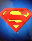 DC Heroes Near Perfect Throw - Soft as velvet ultimate Superman S Logo Blan ....