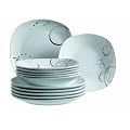 Domestic 921387 Tafelservice 12-teilig Chanson mit je 6 Teller tief und flach