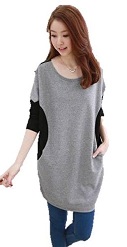 SCREW DRIVE ワンピ チュニック 着痩せ 美 ライン 配色 切り替え