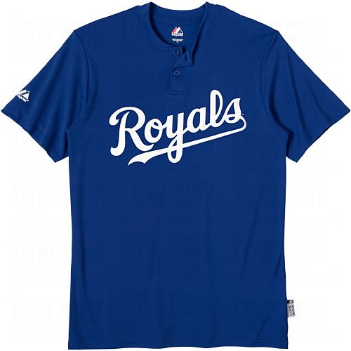 Kansas City Royals Two Button Officially Licensed MLB Jersey Youth X-Large