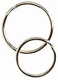 Key Ring, Brass Plated, Assorted Round 25mm & 30mm Sizes, 45pc Pkg (Pack of 1)