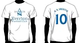 Everton Hero Soccer Tee: Royston Drenthe | Adult Small | White