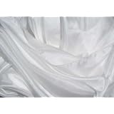 "Brilliant White" Belly Dance Silk Veil for Belly Dancers
