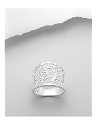 Leaf Ring In 92.5 Sterling Silver