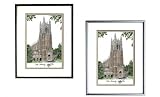 Duke Blue Devils Framed Undergrad Lithograph