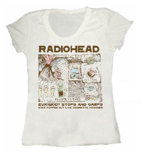 Womens Vintage Wash Radio Head T- Shirt Womens Vintage Wash Radio Head T- Shirt