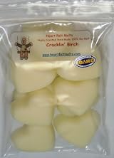 CRACKLIN' BIRCH - Mini Hearts - 4 oz - Premium Quality, Handmade, Maximum Scented, Soy Wax Melts - by HeartFelt Melts - Scent lasts for 190+ hours