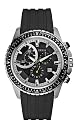Guess Men's Sporty Chronograph Watch W16545G1 with Black Rubber Strap