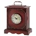 ANTIQUE STYLE WOOD TRAVEL CLOCK CLANDESTINE KEY CABINET