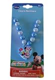 Disney Minnie Mouse & Daisy Duck Rainbow Pearl Bead Heart Necklace - Blue