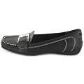 ESPRIT DAMEN LUXUS SLIPPER MOKASSIN FLACH SCHWARZ NEU 36-42