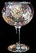 Christmas Trees Design - Hand Painted - Goblet - 12.5 oz.