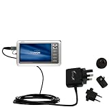 International Wall Charger w/ Tip Exchange for the Cowon iAudio A2 Rapid AC - Gomadic Brand
