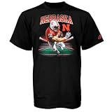 adidas Nebraska Cornhuskers Black 3D Player T-shirt