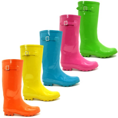 Gummistiefel Fest Fluoreszierend Stiefel, Damen Reviews