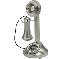 Crosley 1920s Candlestick Phone - Brushed Chrome