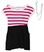 Apparel : Fang Girls 2-6x Striped Tunic With Pockets And Heart Necklace