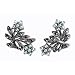 Floral Silver Natural Seed Pearl Earrings