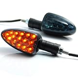 Arrow Smoke Amber LED Turn Signals For Honda CBR 600 CBR600F4i CBR600F3 CBR600RR... by Astra Security