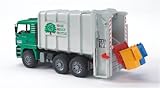 Bruder Toys Man Garbage Truck Rear Loading Green