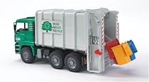 MAN Garbage Truck rear loading green