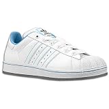 adidas Women's Superstar ( sz. 08.5, White/Altitude/Light Sky Diva )