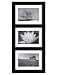 Malden 2061-346 Southlake 4 by 6 Matted Wall Frame 3 Opening, Black Malden 2061-346 Southlake 4 by 6 Matted Wall Frame 3 Opening, Black