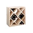 Zeller 13171 Weinregal, Naturholz "Raute"  52x25x52