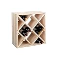 Zeller 13171 Weinregal, Naturholz "Raute"  52x25x52