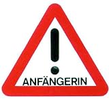 ANFÄNGERIN-Hinweisschild, 170 mm x 150 mm