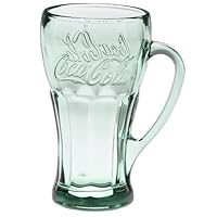 Libbey Coca-Cola 14-Ounce Mugs, Georgia Green, Set of 4