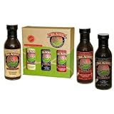 Big Acres Sauces Ginger Teriyaki Mild BBQ and Hot BBQ Gift Pack Set of 3 by Big Acres Gourmet Foods