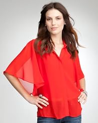 Kimono Sleeve Chiffon Blouse