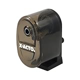 X-ACTO Boston Table-Mount/Wall-Mount Manual Pencil Sharpener, Black (1083)