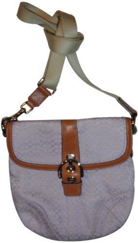 Women's Coach Purse Handbag Soho Mini Signature Swingpack Crossbody Lilac