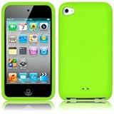 Apple iPod Touch 4 4G 4th Generation Green Bright Fluro Silicone Skin Case Cover Jacket From Keep Talking iPod Touch 4 Accessories.