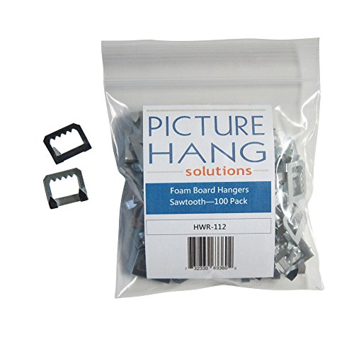 Foam Board Hangers Metal Sawtooth 100 Pack Office Supplies