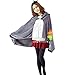 HiRudolph Cosplay My Neighbor Totoro Shoulder Cape Shawl Cloak Soft Plush Costume Grey, 150cm70cm