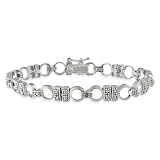 Sterling Silver Diamond-Accent Bracelet
