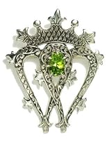 Holyrood Luckenbooth Brooch set with Peridot