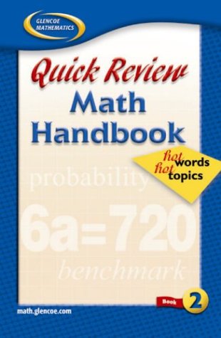 quick review math handbook hot words hot topics book 2 student edition