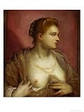 Lady Revealing Her Bosom, Perhaps the Famous Venetian Courtesan Veronica Franco Art Styles Giclee Poster Print by Jacopo Robusti Tintoretto, 24x32