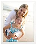 Malden International Designs White Concept Wood Picture Frame, 8-Inch by 10-Inch