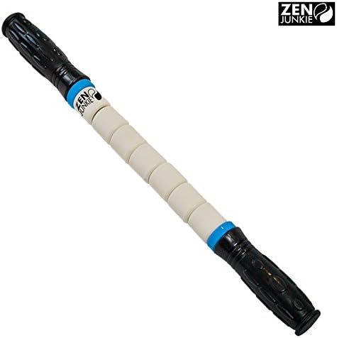 Massage Stick by Zen Junkie, Muscle Roller Stick Supports Relief of Muscle Pain, Offers Deep Tissue Myofascial Release for Foot, Calf, IT Band, Sciatica, Back & Shoulder- Recommended by Personal Trainers, Physical Therapists and Chiropractors for Athletes