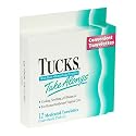 Tucks Take-Alongs Medicated Witch Hazel Hemorrhoidal Towelettes, 12-Count Boxes (Pack of 6)
